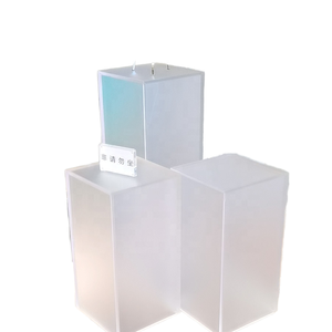 Socle en acrylique blanc givré de qualité supérieure, socle carré solide pour les <span class=keywords><strong>expositions</strong></span> de galeries <span class=keywords><strong>d</strong></span>'<span class=keywords><strong>art</strong></span> et les vitrines de musées - Product Image 1
