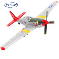 VOLANTEX P51D Mustang 76105 Fighter 2.4G 4 canaux 6 axes télécommande RC avion modèle d'avion RTF Radio Gyro jouets adultes