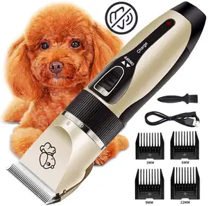 Dog Clippers Cordless Low Noise Pet Clippers Dog Cats Pet Grooming Hair Clipper Kit