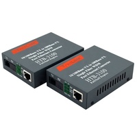 Convertisseur de média fibre optique Netlink BiDi HTB-3100 Fast Ethernet vers fibre 10/100M WDM 1310nm 1550nm monomode monofibre