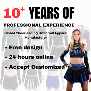 Nuevo Uniforme de Animadoras de Spandex Talla XXXS con Pedrería Impresa, Servicio OEM, Trajes de Entrenamiento para Adolescentes - Product Image 5