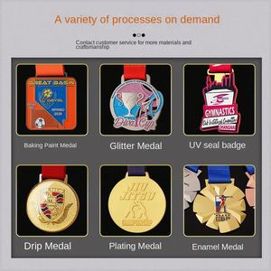Medalla de Aleación Personalizada para Maratón, Eventos Deportivos, Juegos Escolares, Producción para Competiciones - Product Image 4