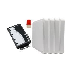 Sistema EAS UHF 860-960 MHz para detección de robo en comercios, con 1 host y 4 antenas, alcance de detección de 3-5m, sistema RFID, diseño cuadrado blanco de ABS. - Product Image 1