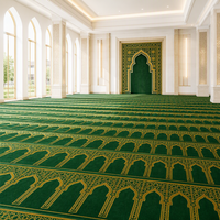 Tapis de prière personnalisé en laine pour les Émirats arabes unis, épaisseur de 6 mm à 15 mm, pour projet de salle de prière