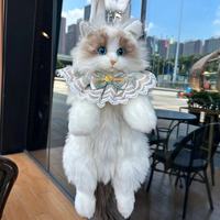 Sac à dos en peluche chat Ragdoll mignon, poupée apaisante, cadeau d'anniversaire pour filles, best-seller TikTok, idéal pour le dropshipping