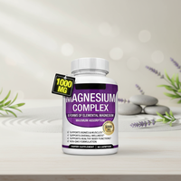 Capsules de magnésium complexe pour adultes, très vendues, pour une meilleure densité osseuse et le soulagement du stress, 90 unités, 3 capsules par dose quotidienne