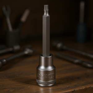 Douille Fervi avec insert long XZN, adaptateur de bit hexagonal de 1/4 pouce pour les tâches de fixation de précision - Product Image 3