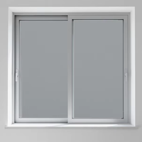 Fenêtres coulissantes verticales en alliage d'aluminium avec moustiquaire en acier inoxydable, design coupe-vent pour maisons, style postmoderne simple