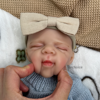 Authentique mini-poupée réaliste en silicone de 12 pouces pour bébé fille avec un visage potelé pour les cadeaux de Noël