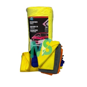 Lot de 36 chiffons de nettoyage en microfibre personnalisés 40x40 cm, serviettes en microfibre à poils longs et courts, serviettes de polissage en microfibre - Product Image 1