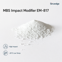 Modificateur d'impact PVC MBS EM-817 pour le moulage par injection de feuilles et de tuyaux rigides en PVC à haute résistance aux chocs