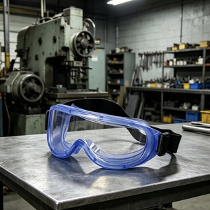 Lunettes de sécurité individuelles conformes à la norme ANSI, avec verres en polycarbonate et monture en PVC, taille ajustable - Product Image 5