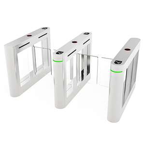 Offre Spéciale haute qualité balançoire barrière tourniquet porte salle de sport contrôle d'accès Qr Code <span class=keywords><strong>Scanner</strong></span> électronique rabat balançoire tourniquet - Product Image 3