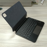 Étui pour tablette Laudtec pour clavier et coque Apple Magic, Bluetooth universel, pavé tactile rétroéclairé intelligent, personnalisé pour iPad Pro 11 M4/M5