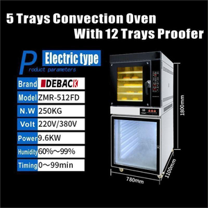 Forno a convezione elettrico a Gas commerciale con proof 5 vassoi per la cottura del pane ristoranti alberghi negozi di alimentari - Product Image 6