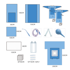 Confezioni di taglio cesareo <span class=keywords><strong>medico</strong></span> Sterile per parto donne, confezioni di cesareo con sterilizzazione EO - Product Image 2