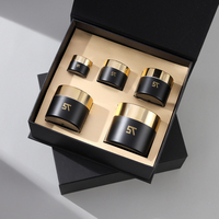 Pot cosmétique de luxe vide en plastique avec couvercle à vis 5g/15g/30g/50g/100g