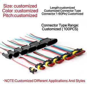 موصل كهربائي للسيارات AMP 1.5 طراز DJ7021 مقاوم للماء بتصميم قفل محكم، قابس ومقبس ذكر وأنثى لضفيرة الأسلاك - Product Image 1