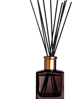 Diffuseur de parfum d'ambiance Areon 150 ml, en bois carré premium, 10 bâtonnets en rotin - Patchouli, Lavande & Vanille