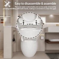 WC intelligent moderne PLMR DX-002, installation facile, gain de place, idéal pour les projets de rénovation résidentielle