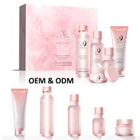 Ensemble de Soins de la Peau Roses Anti-Âge Éclaircissants à la Vitamine C, Bio, Marque Privée, pour l'Acné et l'Éclat du Teint