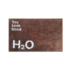 Tapis <span class=keywords><strong>de</strong></span> <span class=keywords><strong>bain</strong></span> <span class=keywords><strong>de</strong></span> luxe antidérapant à boucles H2O Design, absorbant et à séchage rapide, pour hôtel et maison, avec citation amusante - Product Image 5