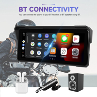 Podofo 8.1 pouces Écran CarPlay Accessoires Moto CarPlay sans fil / Android Auto Airplay/Android Cast / Étanche IP68 Vente en gros