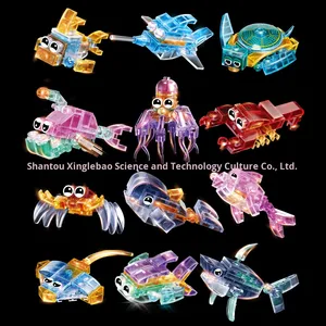 STARMERRY, proveedor de minijuegos de bloques de construcción, modelo creativo de animales bonitos, juego coleccionable de plástico ABS ecológico educativo - Product Image 3