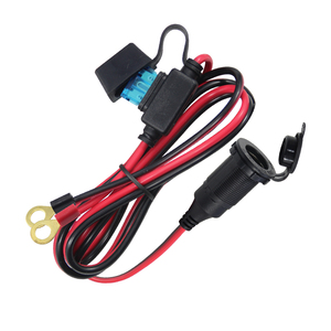 15A cầu chì tự động xe Adapter xì gà cho Xe máy điện TỬ 12V Thuốc lá nhẹ hơn ổ cắm với dây giày - Product Image 1