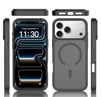 Étui de téléphone portable translucide de luxe avec anneau magnétique, sensation de peau, pour iPhone 18 Pro Max, coque de téléphone personnalisée