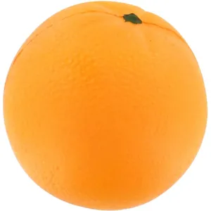 ลูกบอลคลายเครียดของเล่นคลายเครียดทำจาก PU สีส้มโลโก้