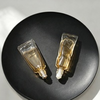 Flacon roll-on en verre transparent de 10 ml au design torsadé irrégulier, flacon de parfum rechargeable de luxe