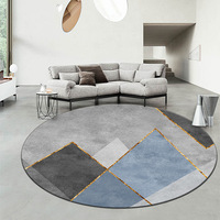 Tapis de salon et de chambre à coucher en polyester de luxe haut de gamme, moderne, minimaliste, résistant à la saleté, facile d'entretien, rembourré et antidérapant