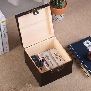 Caja de madera de pino con corte láser, estilo artístico folclórico europeo, con diseño de barco y motivos de amor, para regalo, embalaje de alta calidad, para días festivos, con bolsa de regalo, color, OPP - Product Image 4