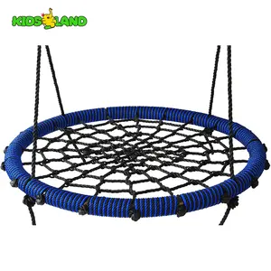 Factory Manufacturer 100cm Fully Assemble Detachable Spinning Kids Outdoor Tree Round Rope Web Swing