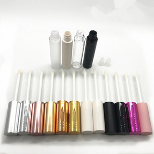 Tubos de brillo de labios de <span class=keywords><strong>unicornio</strong></span>, brillo de labios líquido, tubo/contenedor ostentoso de lujo, 5ml, oro rosa inclinado - Product Image 6