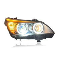 Conjunto de Faros Delanteros para BMW Serie 5 E60 (520/523/525/530) con Lente de Proyector y Luces de Circulación Diurna