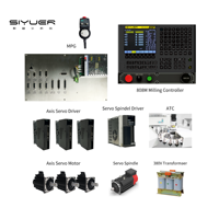 Siyuer 808M 5 axes CNC contrôleur de fraisage avec Kit de servomoteur rénovation VMC centre d'usinage Machine routeur pour Plasma