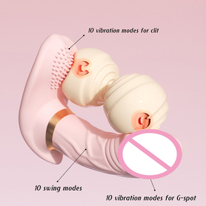 Masseur portatif 10 vibrations pour femmes télécommande de vente chaude, vibration de machine de vibrateur rechargeable portable de silicone - Product Image 5