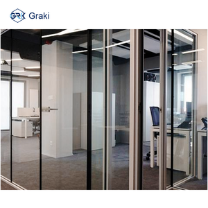 आग को 3 घंटे की आग रेटेलेंट ग्लास विभाजन प्रणाली के साथ स्टील फ्रेम आधुनिक डिजाइन पर्यावरण के अनुकूल एकल ग्लास विभाजन - Product Image 3