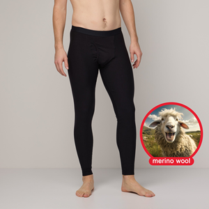 Pantaloni <span class=keywords><strong>Termici</strong></span> in Lana Merino Personalizzati all'Ingrosso, Intimo Termico da Snowboard per <span class=keywords><strong>Uomo</strong></span> - Product Image 1