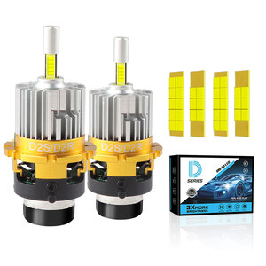 หลอดไฟ LED รถยนต์ซีรีส์ D แบบไม่มีข้อผิดพลาด Canbus ชิป 4 ด้าน ให้แสงสว่าง D2S D2R D4S D4R ไฟหน้า LED - Product Image 4