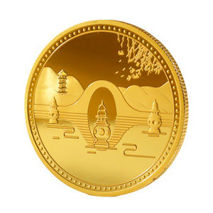 Monedas Metálicas Doradas Brillantes con Logotipo Personalizado de Alta Calidad, Fabricadas por Fábrica Promocional, con Cordón/Cinta Personalizada, Coleccionables - Product Image 4