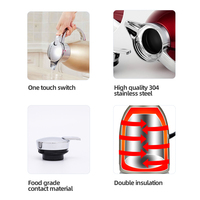 1800ml Dallah árabe olla de acero inoxidable 304 sin BPA tapa de plástico termo vacío cafetera