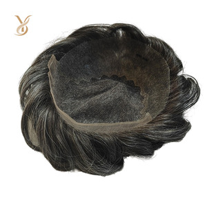 Vendita all'ingrosso parrucchino da 6 pollici capelli neri naturali capelli lisci <span class=keywords><strong>parrucca</strong></span> 100% capelli umani vergini Q6 parrucchino indiano capelli - Product Image 1