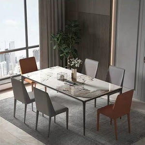 Set di Tavolo da Pranzo di Lusso <span class=keywords><strong>con</strong></span> 4-6 Sedie per <span class=keywords><strong>Cucina</strong></span> - Product Image 5