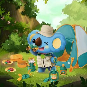 Tente de jeu pop-up pour enfants avec tunnels, thème jungle, pour intérieur et extérieur, ensemble de camping - Product Image 5