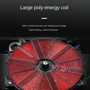 High-Power Solar <b>Electric</b> 6 <b>Burners</b> Induction Cooker Touch Screen 8th Gear Energy-Saving Waterproof 1000-1999W Built-In - Product Image 6