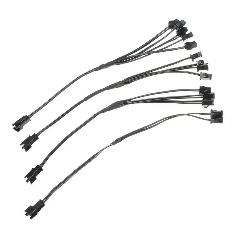 El cabo de conexão 4pin jst, conector de divisor para um inversor, conector macho para fêmea, cabo de ligação sm para el cabo de fio de neon