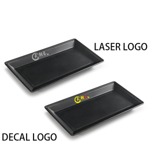 Siyah Dikdörtgen Şarj Tabağı Servis Tabağı Meze Atıştırmalık Parti İkramı Yiyecek Sunumu için - Product Image 6